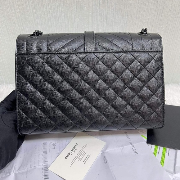 A107- ๐ฏ % authentic YLS Envelope Medium chain shoulder bag - Picture 3 of 17